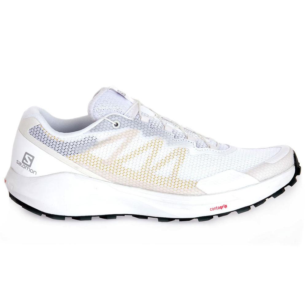 Salomon Israel SENSE RIDE 3 - Mens Road Running Shoes - White (QKWE-96015)